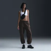 Nike Sportswear Phoenix Fleece жіноча З високою талією оверсайз Sweatpants колір коричневий