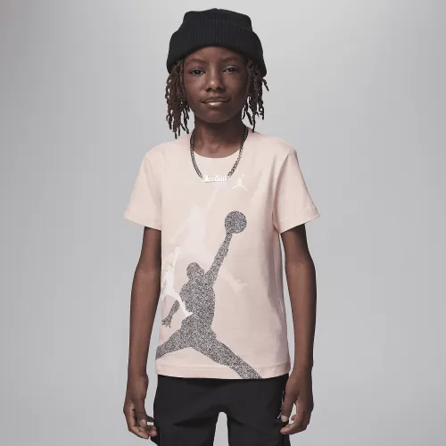 Nike Jordan Little детские Gradient Stacked Jumpman футболка Pink