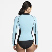 Nike Swim Fusion жіноча Long-Sleeve Reversible Zip Shirt колір чорний