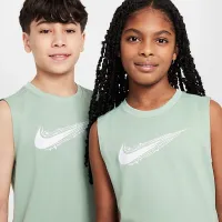 Nike Multi Big дитячі (для хлопчиків) Dri-FIT Sleeveless Shirt колір зелений