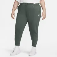 Nike Sportswear Club Fleece женская Mid-Rise Joggers (большие размеры) цвет зеленый
