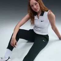 Nike Sportswear Phoenix Fleece жіноча Mid-Rise Sweatpants колір зелений