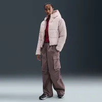 Nike Sportswear Classic Puffer женская Therma-FIT Loose Hooded Куртка Pink
