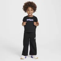 Nike Sportswear Club Toddler Fleece Wide Leg Pants цвет черный