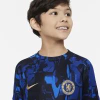 Chelsea FC Academy Pro Big детские Nike Dri-FIT Pre-Match Soccer Top синий