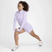 Nike Swoosh жіноча Dri-FIT 1/4-Zip Mid Layer колір фіолетовий