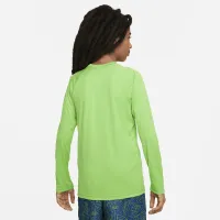 Nike Swim Big детские (для мальчиков) Long-Sleeve Hydroguard цвет зеленый