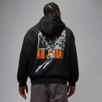 Nike Jordan Brooklyn чоловічі оверсайз Pullover Толстовка з капюшоном колір чорний