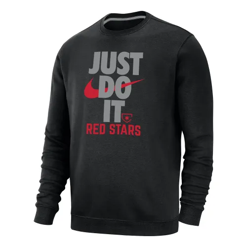 Chicago колір червоний Stars Club Fleece чоловічі Nike Soccer Crew-Neck світшот колір чорний