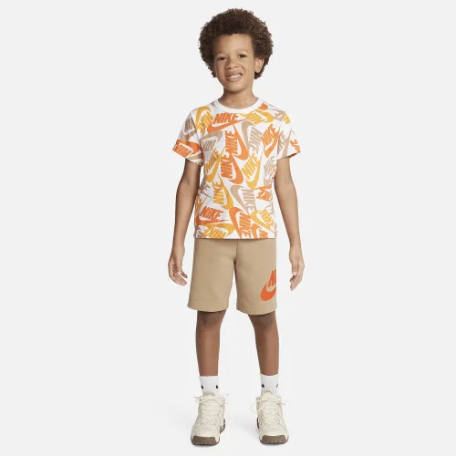 Nike Sportswear Little дитячі Futura Toss Shorts Set Brown