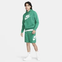 Nike Sportswear Club Fleece мужские Graphic Pullover Толстовка с капюшоном цвет зеленый