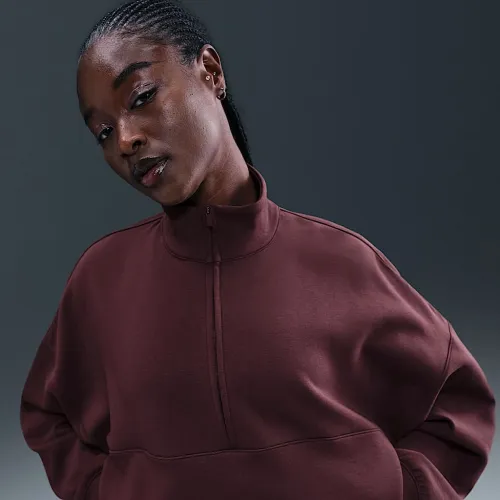 Nike 24.7 ImpossiblySoft жіноча Dri-FIT оверсайз 1/2-Zip Top колір червоний