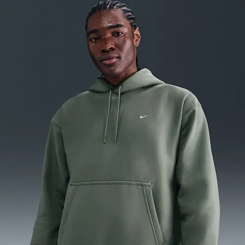 Nike Solo Swoosh чоловічі Pullover Толстовка з капюшоном колір сірий
