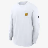 West Virginia Mountaineers Legacy Max90 Pocket мужские Nike College Long-Sleeve футболка цвет белый