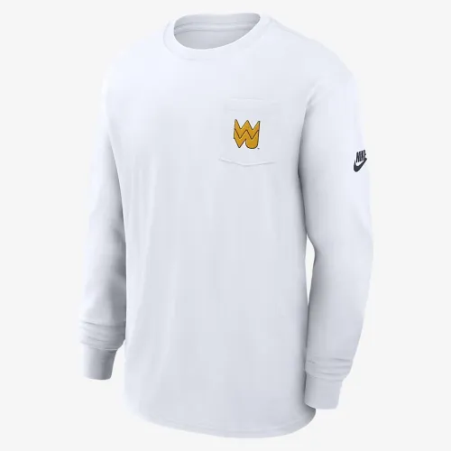 West Virginia Mountaineers Legacy Max90 Pocket чоловічі Nike College Long-Sleeve футболка колір білий