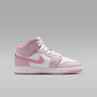 Nike Air Jordan 1 Mid Big детские Кроссовки Pink