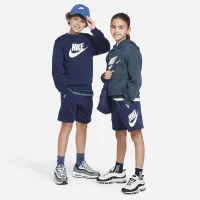 Nike Sportswear Club Fleece Big детские French Terry шорты синий