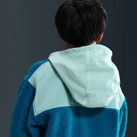 Nike Sportswear Club Fleece Big дитячі Loose 1/4-Zip Толстовка з капюшоном блакитний