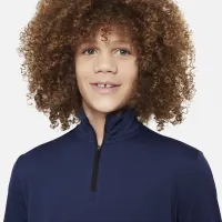Nike Multi Big дитячі (для хлопчиків) Dri-FIT UV Long-Sleeve 1/2-Zip Top блакитний