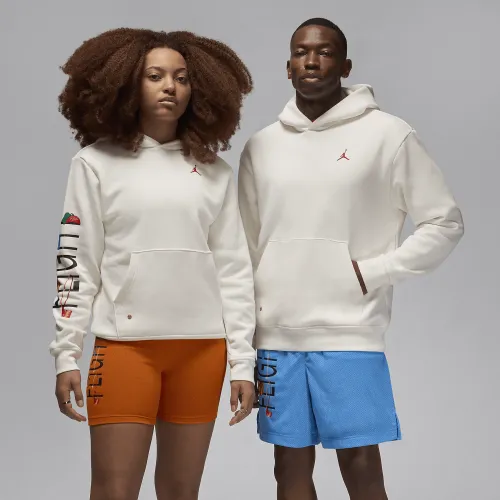 Nike Jordan Artist Series By Darien Birks мужские Fleece Толстовка с капюшоном цвет белый