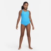 Nike Essential Big дитячі (Girls') Racerback 1-Piece Swimsuit блакитний