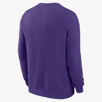 LSU Tigers Arched Seal чоловічі Nike College Pullover Crew колір фіолетовий