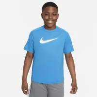 Nike Dri-FIT Icon Big дитячі (для хлопчиків) Graphic тренувальні Top (Extended Size) блакитний