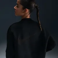 Nike Prima жіноча Dri-FIT оверсайз Crew-Neck Cropped Top колір чорний