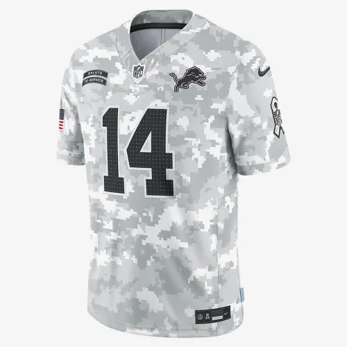 Amon-Ra St. колір коричневий Detroit Lions Salute to Service чоловічі Nike Dri-FIT NFL Limited Jersey колір білий