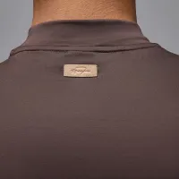 Nike Jordan Sport чоловічі Mock-Neck для гольфу футболка колір коричневий