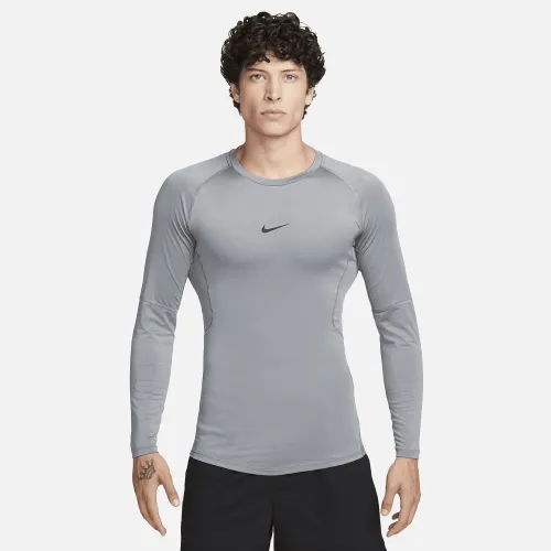 Nike Pro чоловічі Dri-FIT Tight Long-Sleeve Fitness Top колір сірий