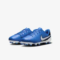 Nike Jr. Tiempo Legend 10 Club Little/Big детские Multi-Ground Low-Top футбольные бутсы синий