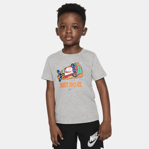 Nike Toddler Boxy Float футболка цвет серый