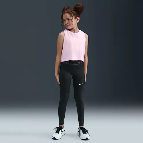 Nike Pro Girls' Mid-Rise лосіни колір чорний