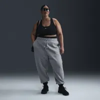 Nike Sportswear Phoenix Fleece жіноча З високою талією оверсайз Sweatpants (великі розміри) колір сірий