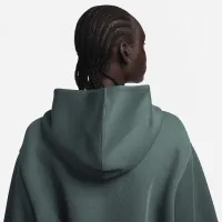 Nike Sportswear Tech Fleece женская оверсайз Full-Zip Толстовка с капюшоном Cape цвет зеленый