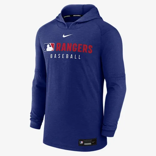 Texas Rangers Authentic Collection мужские Nike Dri-FIT MLB Pullover Толстовка с капюшоном синий