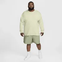 Nike Sportswear Premium Essentials мужские Long-Sleeve Pocket футболка цвет зеленый