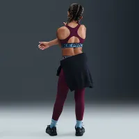 Nike Pro Swoosh Big дитячі Sports Bra with Shine Accents колір червоний