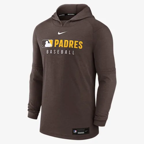 San Diego PaКостюм Authentic Collection мужские Nike Dri-FIT MLB Pullover Толстовка с капюшоном цвет коричневый