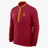 USC Victory мужские Nike Dri-FIT College 1/2-Zip Long-Sleeve Top цвет красный