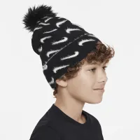 Nike Peak детские Pom Beanie цвет черный