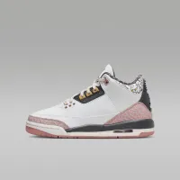 Nike Air Jordan 3 Retro Big детские Кроссовки цвет белый