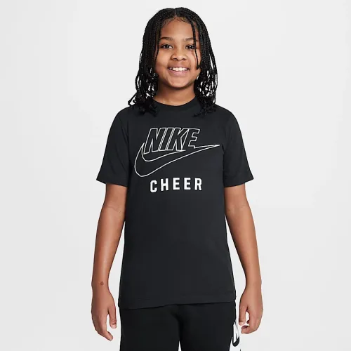 Nike Swoosh Big детские Cheer футболка цвет черный