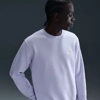Nike Club мужские Fleece Crew цвет фиолетовый