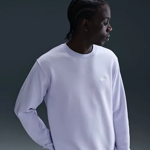 Nike Club чоловічі Fleece Crew колір фіолетовий