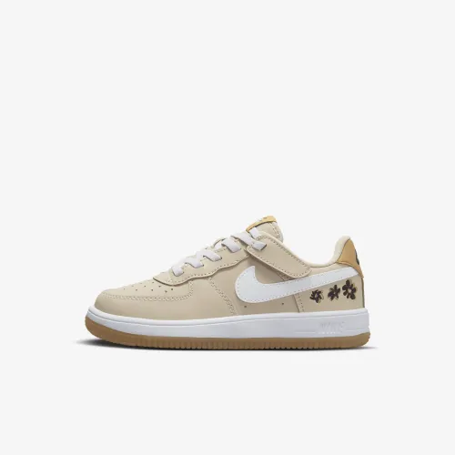 Nike Force 1 Low SE EasyOn Little дитячі Кросівки колір коричневий