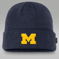 Nike Michigan Wolverines Sideline Terra мужские Jordan College Cuffed Beanie синий