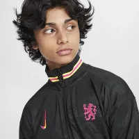 Chelsea FC Academy Pro Third Big детские Nike Dri-FIT Soccer Anthem Куртка цвет черный