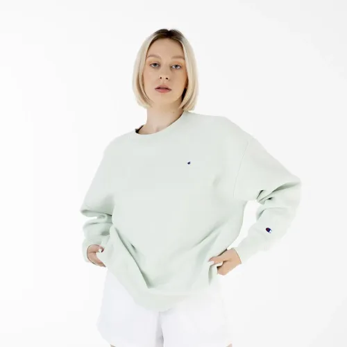 Кофта/футболка Champion Honeydew Minimal оверсайз Reverse Weave світшот 116241-GS076 - зелений